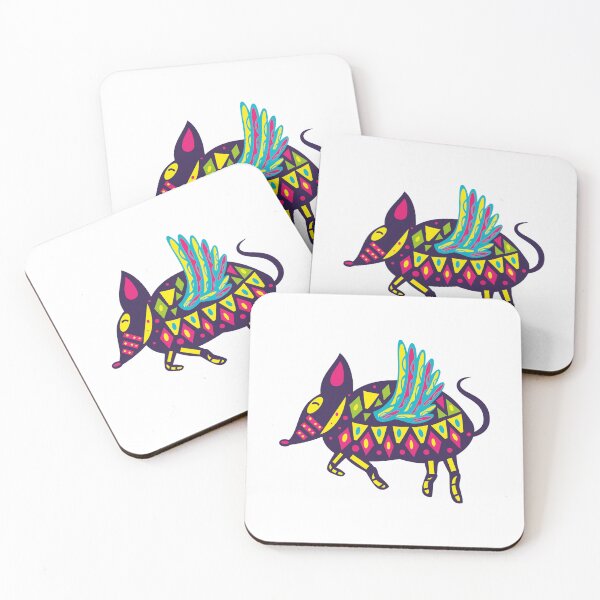 Item preview, Mexican Folk Art Alebrije Winged Mouse Spirit Animal designed and sold by JonesFlora2025.