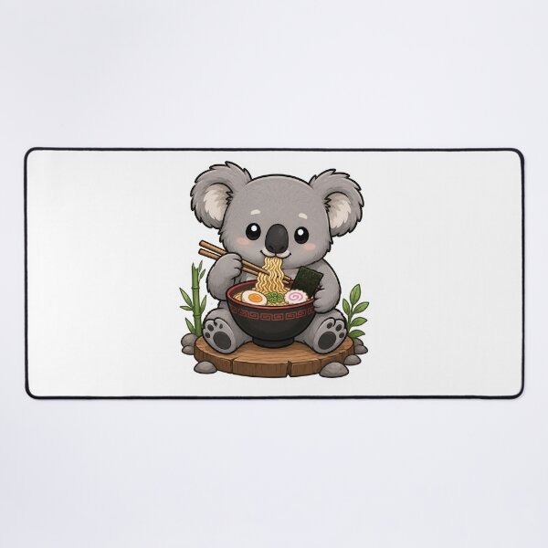 Item preview, Kawaii Koala Eating Ramen Sticker designed and sold by PawsGiggles.