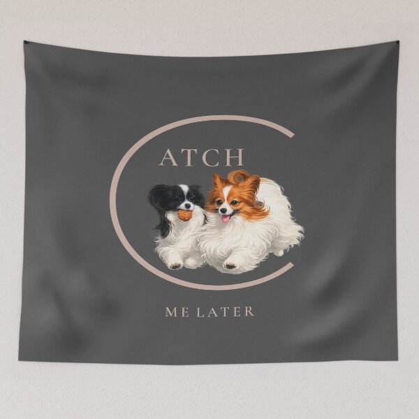Item preview, Catch Me Later | Papillon Dog Agility & Sports Lover Gift designed and sold by PapillonArtStudio.
