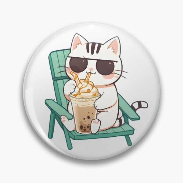 Item preview, Iced Frappe Cat Summer Cozy Kawaii Design designed and sold by tommysworks.