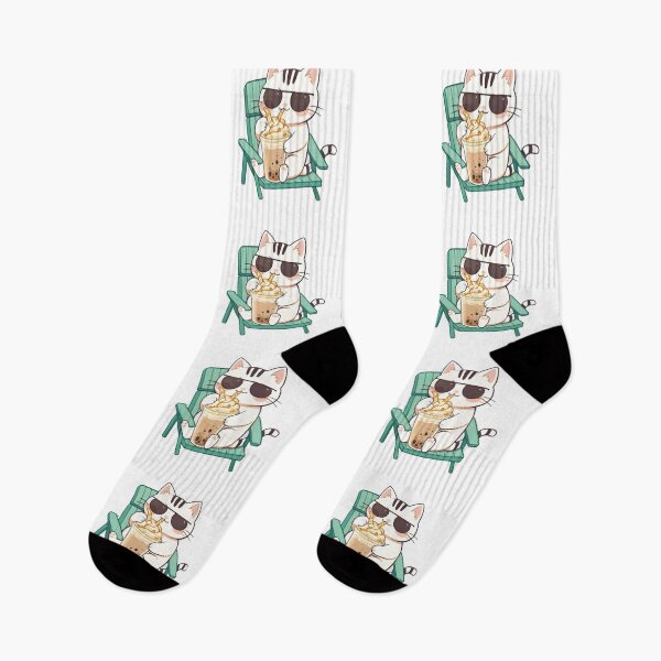 Item preview, Iced Frappe Cat Summer Cozy Kawaii Design designed and sold by tommysworks.