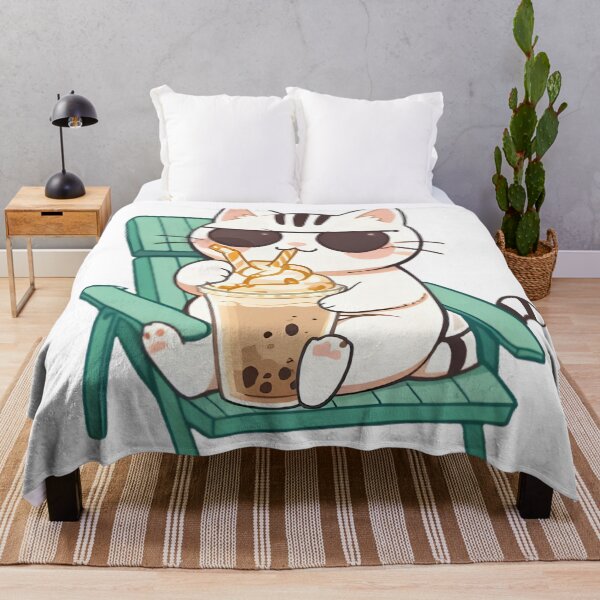 Item preview, Iced Frappe Cat Summer Cozy Kawaii Design designed and sold by tommysworks.