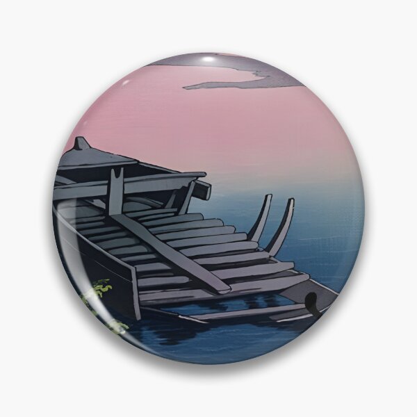 Item preview, Kawase Hasui Artist -  A cat in the evening glow at Dodoki,  designed and sold by PurrfectHome.