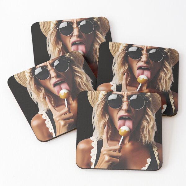 Item preview, Summer Vacation Girl Licking Lollipop designed and sold by Voodoo Store Paranormal Collections.