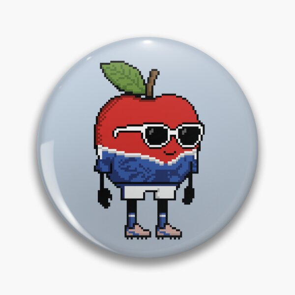 Item preview, Apple Pixel in a Soccer Uniform 5 designed and sold by White Rim Mates.