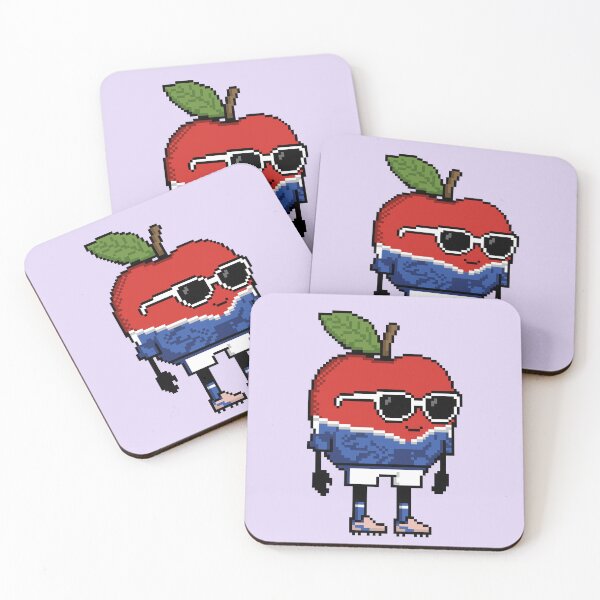 Item preview, Apple Pixel in a Soccer Uniform 5 designed and sold by White Rim Mates.