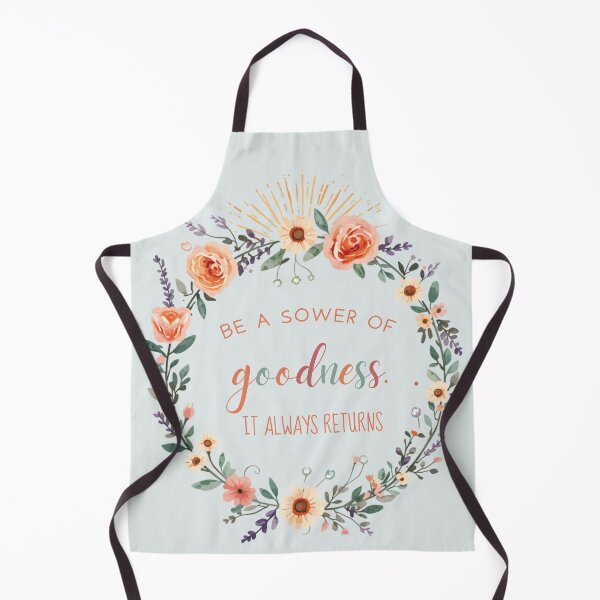 Item preview, Be a Sower of Goodness Floral Wreath Inspirational Quote designed and sold by GoGreenlove.