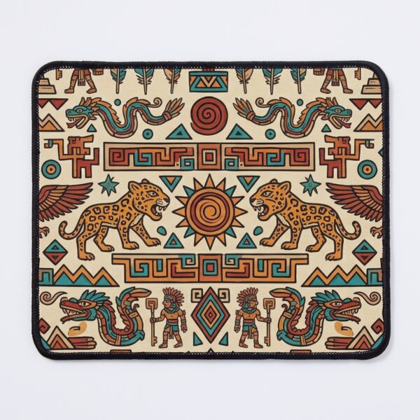 Item preview, Ancient Aztec Tribal Seamless Pattern designed and sold by FashioonTrends.