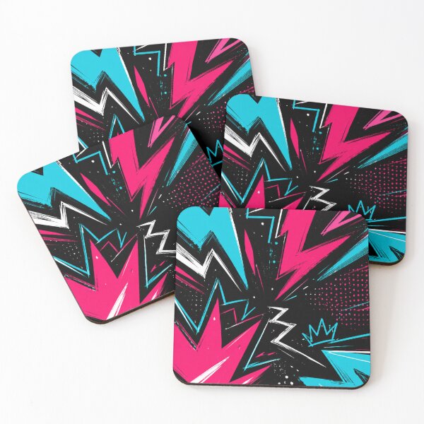 Item preview, Neon Shockwave Burst | Original Abstract Street Pop Art designed and sold by Sticleg.