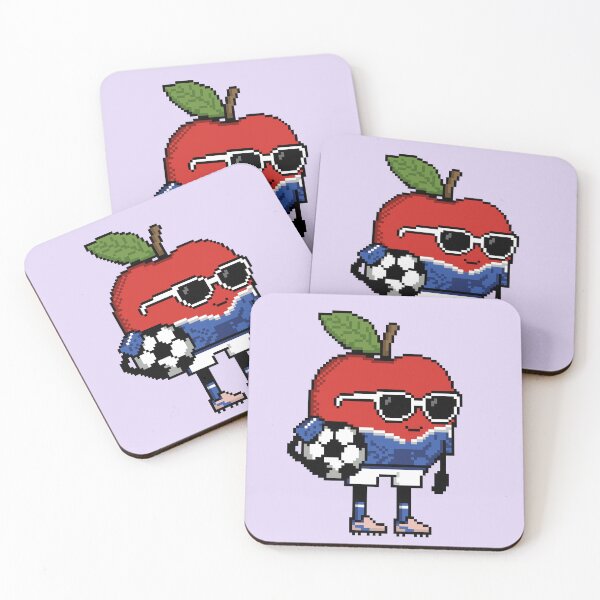 Item preview, Apple Pixel in a Soccer Uniform 6 designed and sold by White Rim Mates.