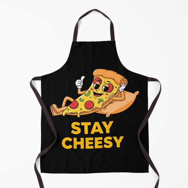 Item preview, Stay Cheesy Funny Vintage Cartoon Pizza Slice designed and sold by DigitalArtx-com.