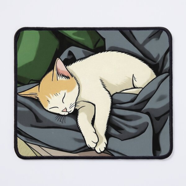 Item preview, Peaceful Sleeping Kitten on Cozy Blanket designed and sold by Itai Doshin.