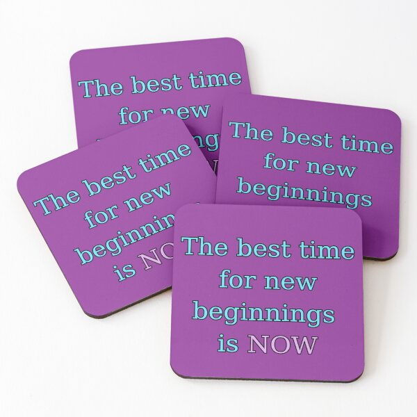 Item preview, The Best Time For New Beginnings Is Now Outline Typography designed and sold by TheFrameVault.