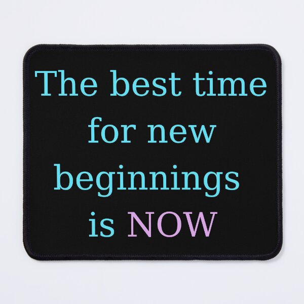 Item preview, The Best Time For New Beginnings Is Now Outline Typography designed and sold by TheFrameVault.