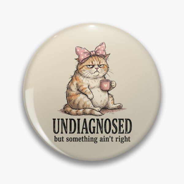 Item preview, Undiagnosed But Something Ain't Right Grumpy Cat designed and sold by dudelinart.