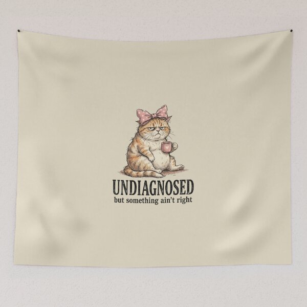 Item preview, Undiagnosed But Something Ain't Right Grumpy Cat designed and sold by dudelinart.