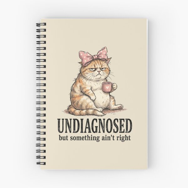 Item preview, Undiagnosed But Something Ain't Right Grumpy Cat designed and sold by dudelinart.