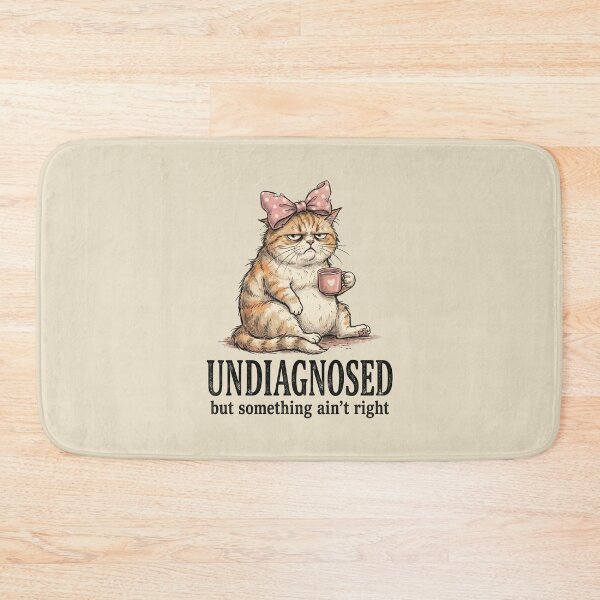 Item preview, Undiagnosed But Something Ain't Right Grumpy Cat designed and sold by dudelinart.