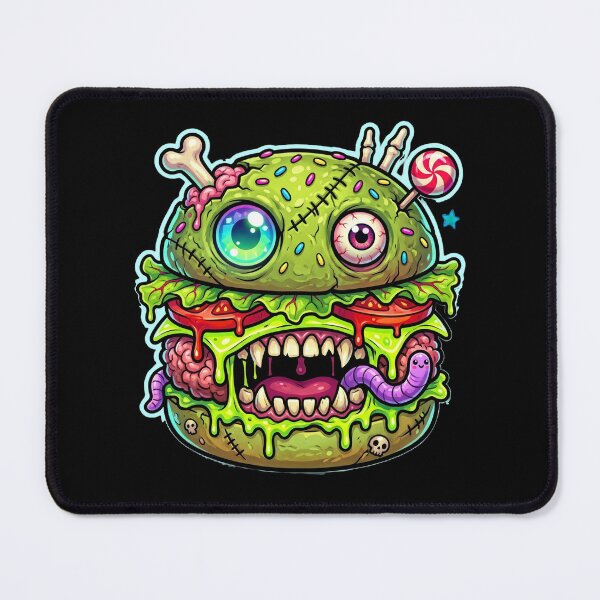 Item preview, Zombie Cheeseburger Kawaii Pop Art designed and sold by redsharkuk.