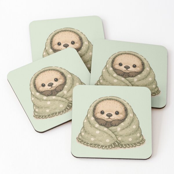 Item preview, Blanket Burrito Sea Otter Pup designed and sold by MellowMunchkins.