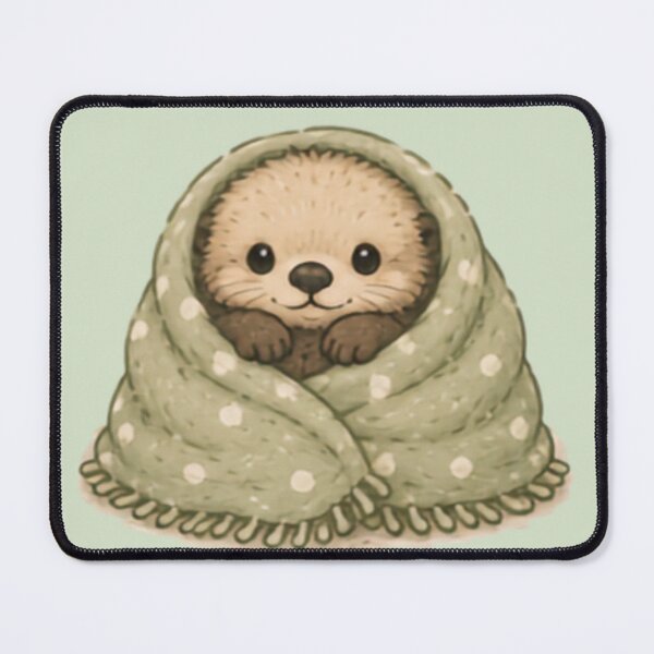 Item preview, Blanket Burrito Sea Otter Pup designed and sold by MellowMunchkins.