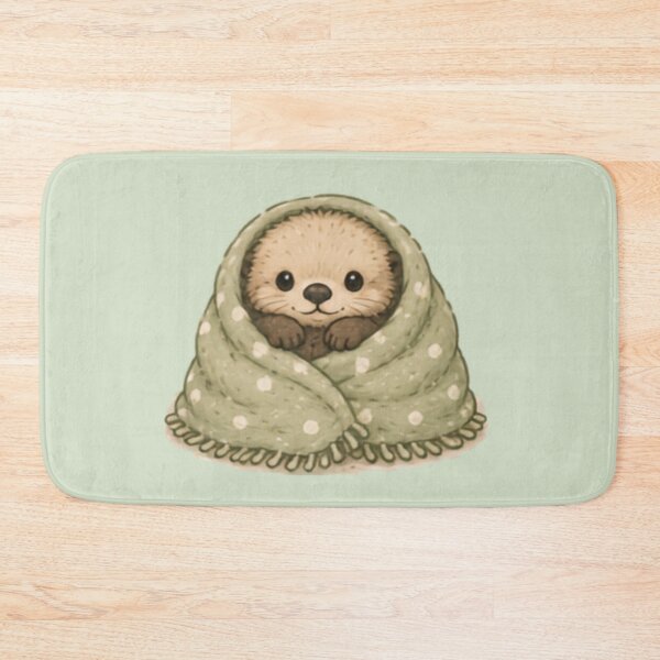 Item preview, Blanket Burrito Sea Otter Pup designed and sold by MellowMunchkins.