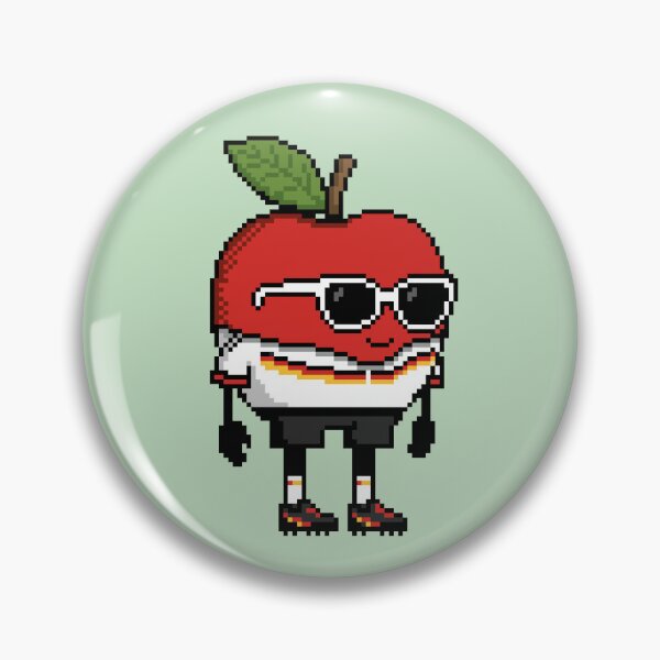 Item preview, Apple Pixel in a Soccer Uniform 9 designed and sold by White Rim Mates.