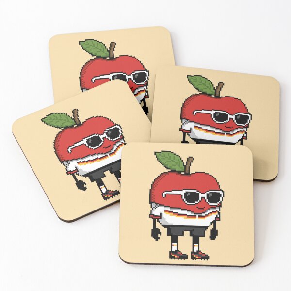 Item preview, Apple Pixel in a Soccer Uniform 9 designed and sold by White Rim Mates.