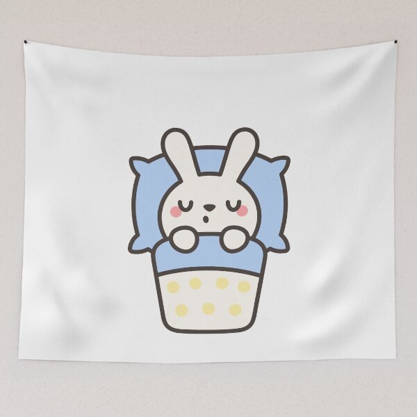 Item preview, Sleeping Bunny Rabbit Lover Nap Time Cozy Pet designed and sold by JonesFlora2025.