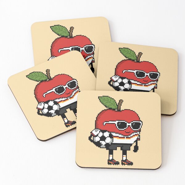 Item preview, Apple Pixel in a Soccer Uniform 10 designed and sold by White Rim Mates.