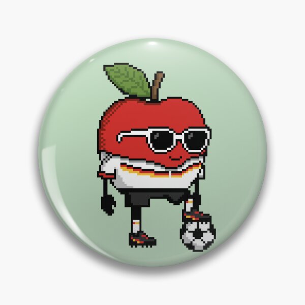 Item preview, Apple Pixel in a Soccer Uniform 11 designed and sold by White Rim Mates.