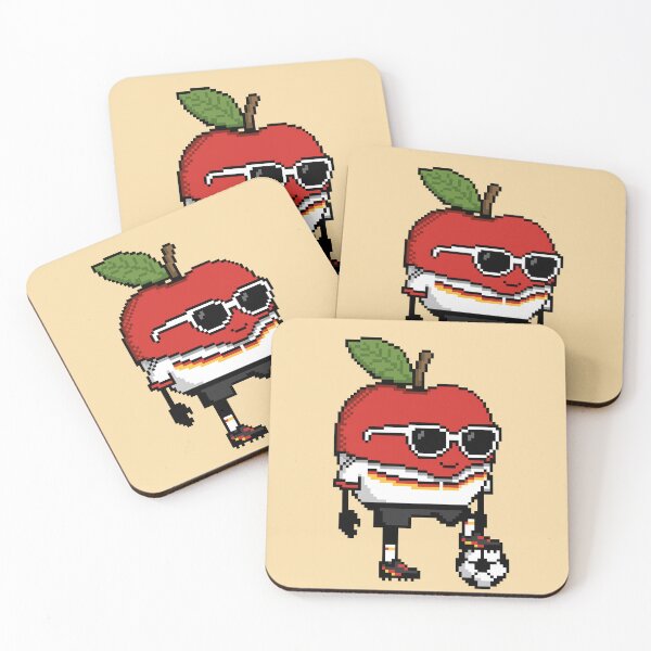 Item preview, Apple Pixel in a Soccer Uniform 11 designed and sold by White Rim Mates.