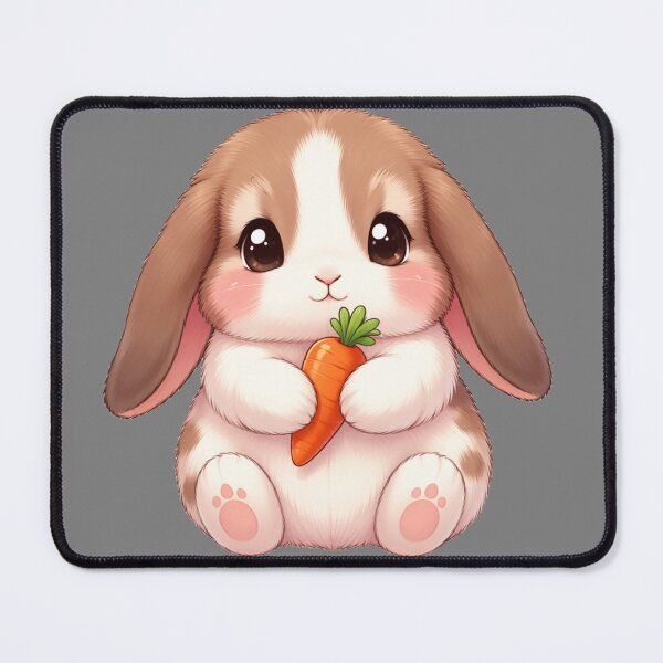 Item preview, Cute Holland Lop Bunny — Kawaii Chibi Sticker designed and sold by NUFADE.