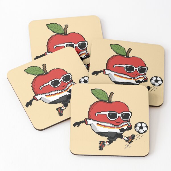 Item preview, Apple Pixel in a Soccer Uniform 12 designed and sold by White Rim Mates.