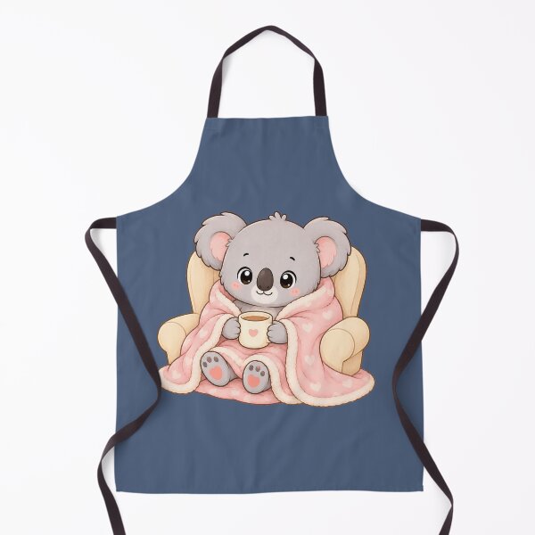Item preview, Cute Koala Cozy Blanket Hot Cocoa Kawaii Illustration designed and sold by Seculinator.