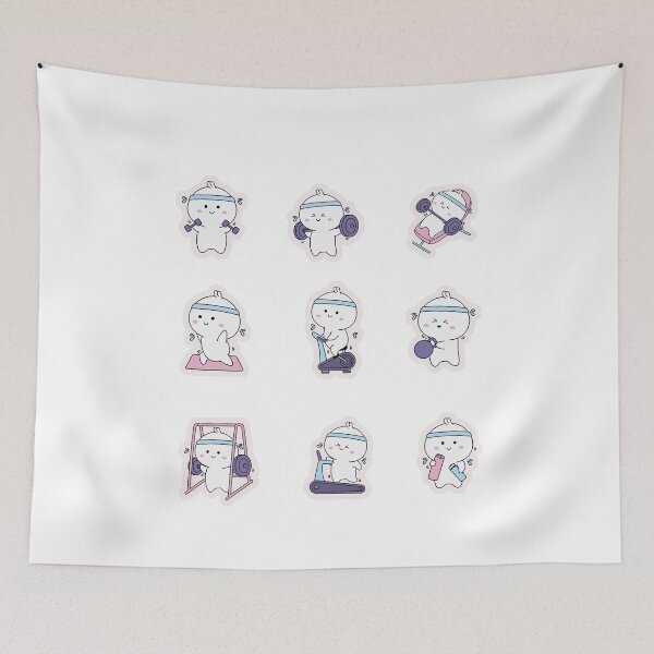 Item preview, Cute Kwaii Character Gym Workout Set designed and sold by KAWAII STUDIO NB.