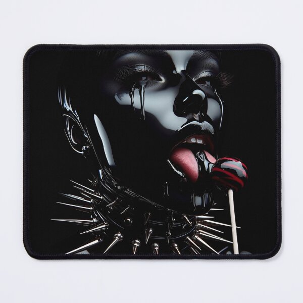 Item preview, Black Latex Spikes Licking Lollipop designed and sold by Voodoo Store Paranormal Collections.