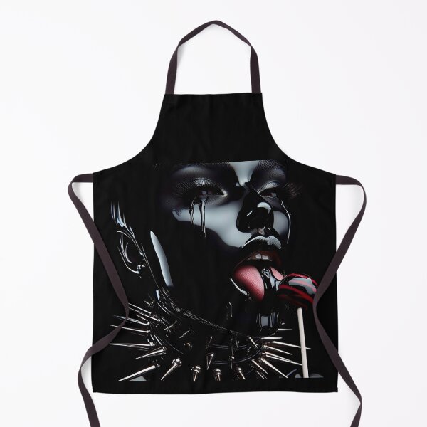 Aperçu de l'œuvre Sucette à lécher avec des pointes en latex noir créée et vendue par Voodoo Store Paranormal Collections.