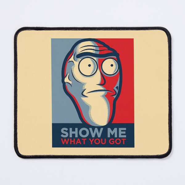 Item preview, Rick and Morty Show Me What You Got Retro Design designed and sold by PosterFuel.