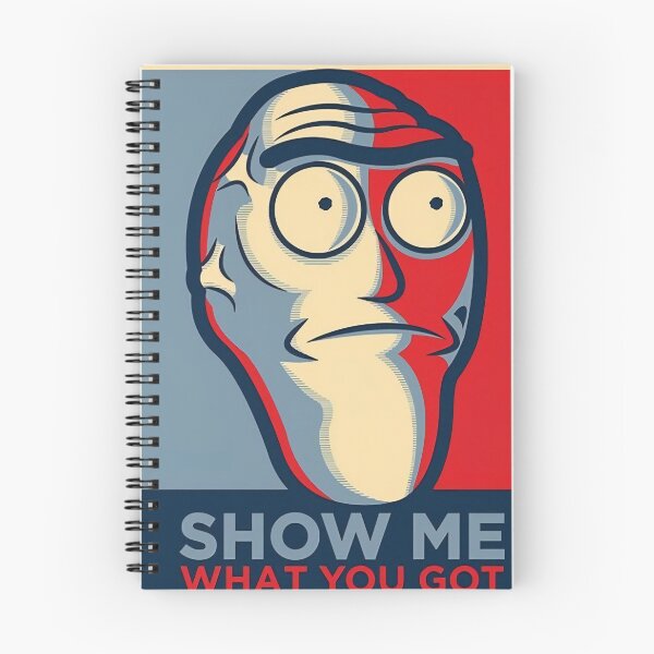 Item preview, Rick and Morty Show Me What You Got Retro Design designed and sold by PosterFuel.