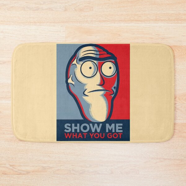 Item preview, Rick and Morty Show Me What You Got Retro Design designed and sold by PosterFuel.
