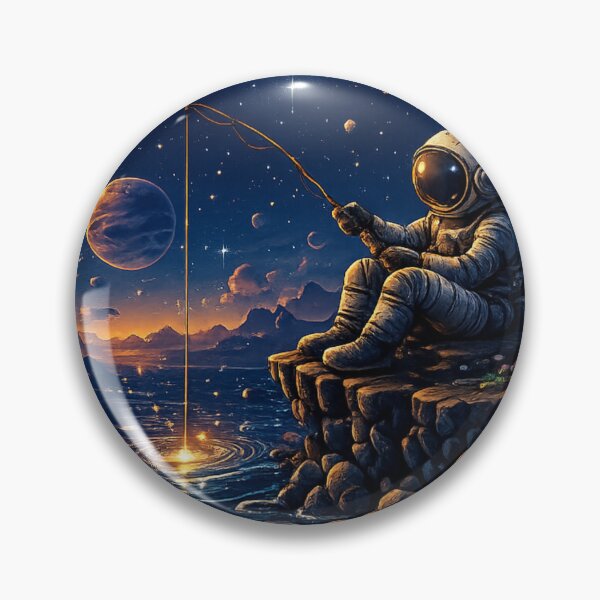 Item preview, Astronaut Fishing Under Alien Planets designed and sold by Houldi.
