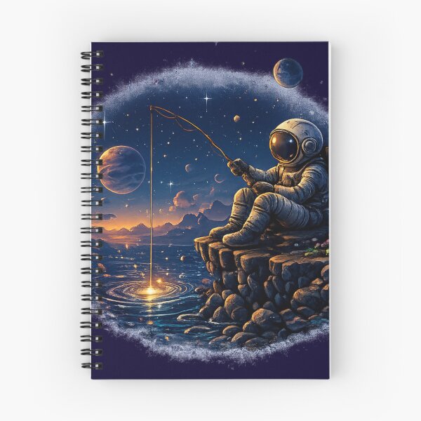 Item preview, Astronaut Fishing Under Alien Planets designed and sold by Houldi.
