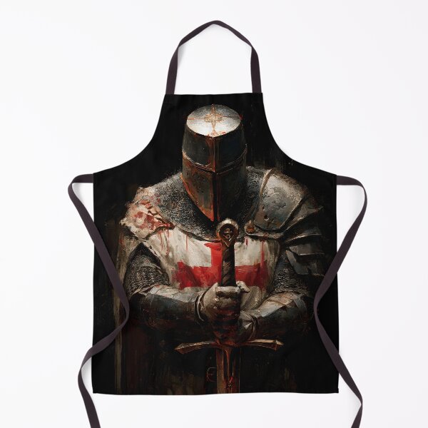 Item preview, Templar Knight Standing Guard Crusader Medieval Warrior Art designed and sold by GrinGalore.