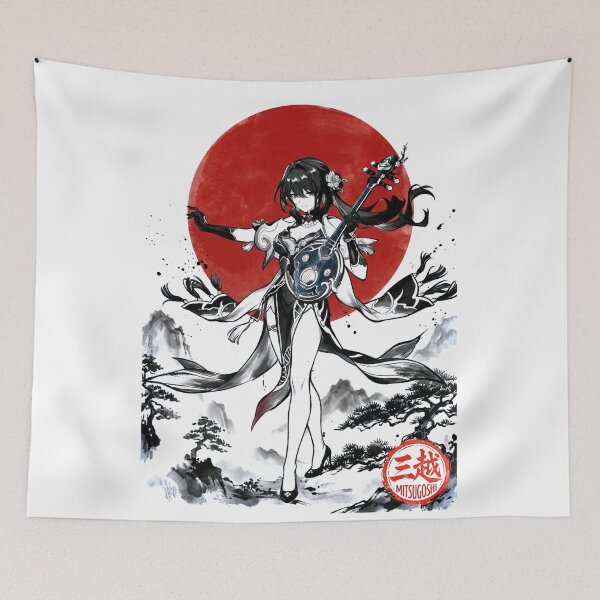 Item preview, Ruan Mei Sumi-e designed and sold by Mitsugoshi.