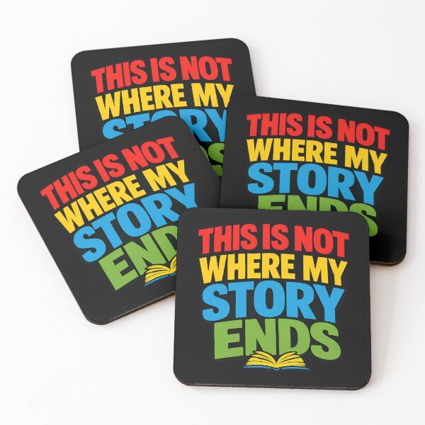 Item preview, This Is Not Where My Story Ends Inspirational Typography designed and sold by TeeTimeTreasure.