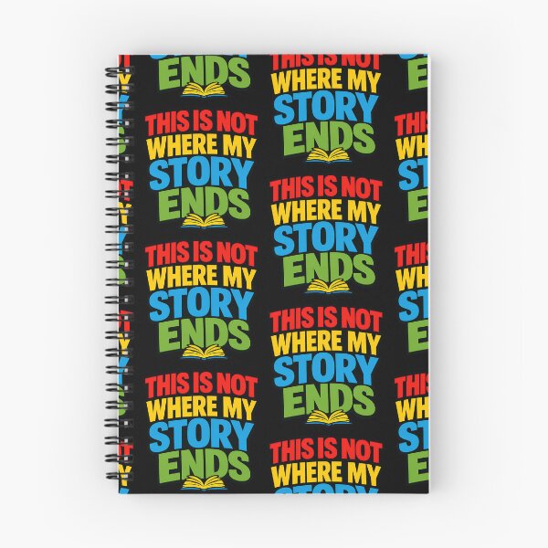 Item preview, This Is Not Where My Story Ends Inspirational Typography designed and sold by TeeTimeTreasure.