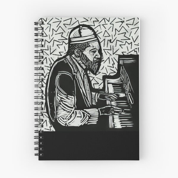 Item preview, Thelonious Monk Legendary Jazz Piano Player Linotype Art Original Design - Gift for Vinyl Collector, Jazz Fan or Musician #719 designed and sold by vistalyn.