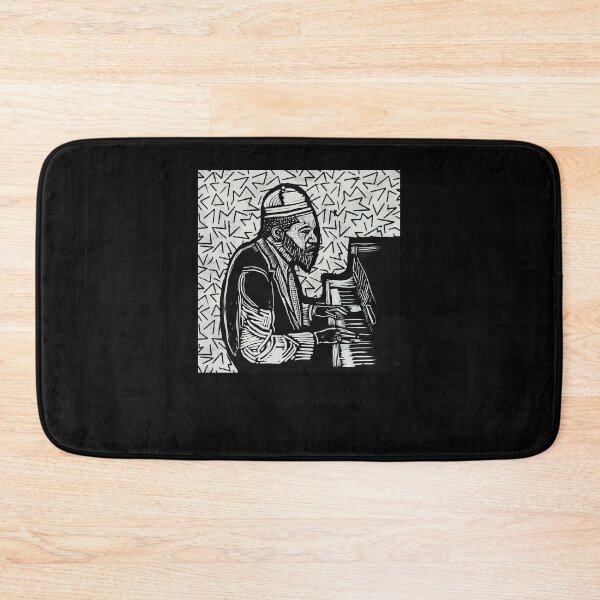 Item preview, Thelonious Monk Legendary Jazz Piano Player Linotype Art Original Design - Gift for Vinyl Collector, Jazz Fan or Musician #719 designed and sold by vistalyn.