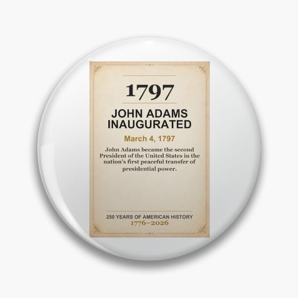 Item preview, America 250 | John Adams Inaugurated | 1797 designed and sold by ariksworld.